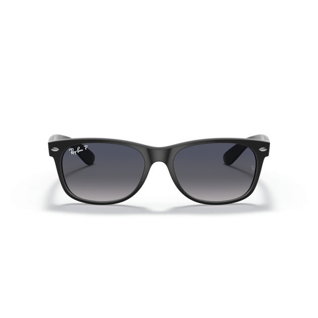 RAY-BAN NEW WAYFARER MATTE BLACK W/ BLUE GRADIENT GREY – Sunglass City