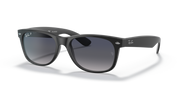 RAY-BAN NEW WAYFARER MATTE BLACK W/ BLUE GRADIENT GREY