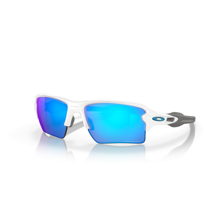 OAKLEY FLAK 2.0 XL POLISHED WHITE W/ PRIZM SAPPHIRE
