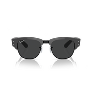 RAY-BAN MEGA CLUBMASTER GREY ON BLACK W/ POLAR BLACK