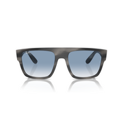 RAY-BAN DRIFTER STRIPED GRAY W/ CLEAR GRADIENT BLUE