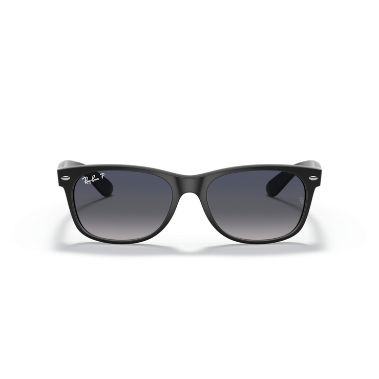RAY-BAN NEW WAYFARER MATTE BLACK W/ BLUE GRADIENT GREY