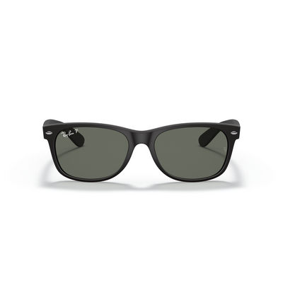 RAY-BAN NEW WAYFARER RUBBER BLACK W/ POLAR GREEN