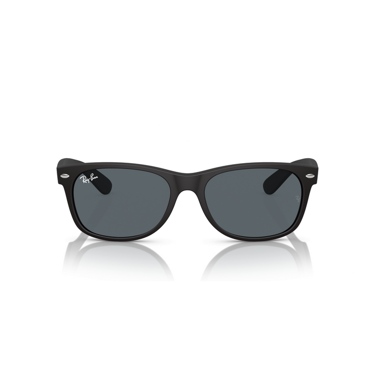 RAY-BAN NEW WAYFARER RUBBER BLACK W/ BLUE