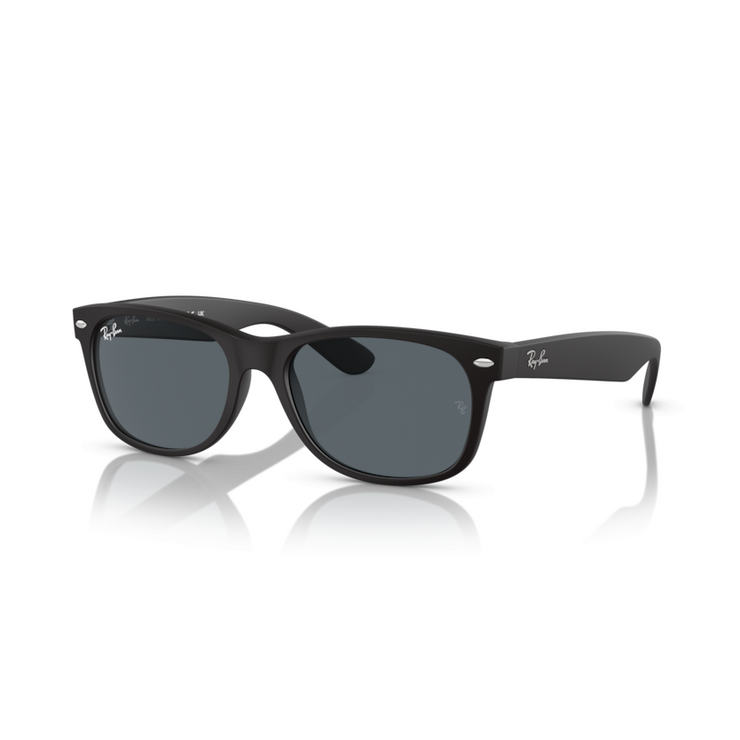 RAY-BAN NEW WAYFARER RUBBER BLACK W/ BLUE