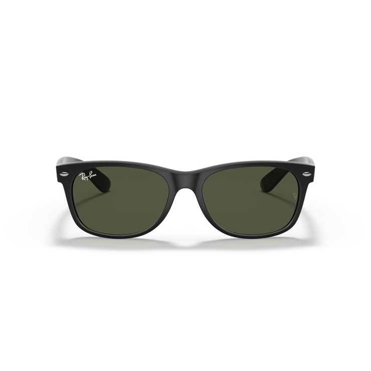 RAY BAN NEW WAYFARER RUBBER BLK W/ G15 GREEN