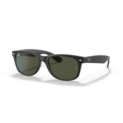 RAY-BAN NEW WAYFARER RUBBER BLACK W/ G-15 GREEN