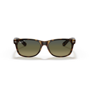 RAY-BAN NEW WAYFARER MATTE HAVANA W/ GREEN GRADIENT BLUE