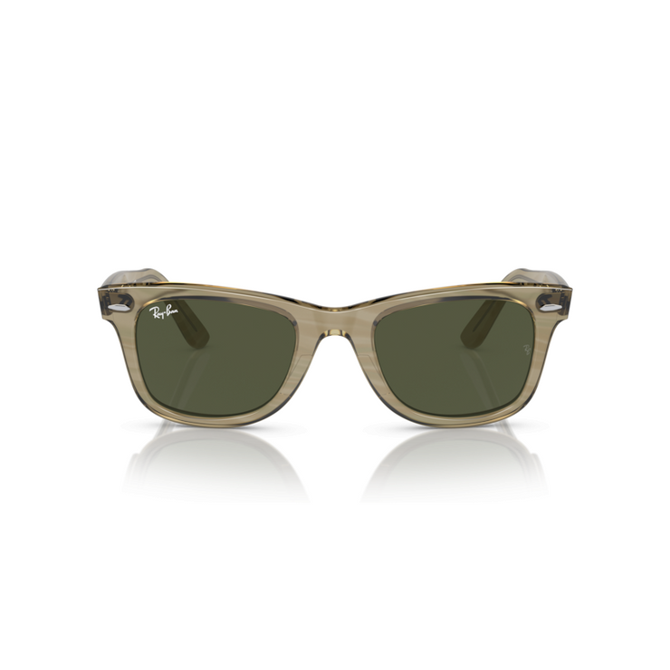 RAY-BAN WAYFARER PHOTO STRIPED GREY W/ GREEN