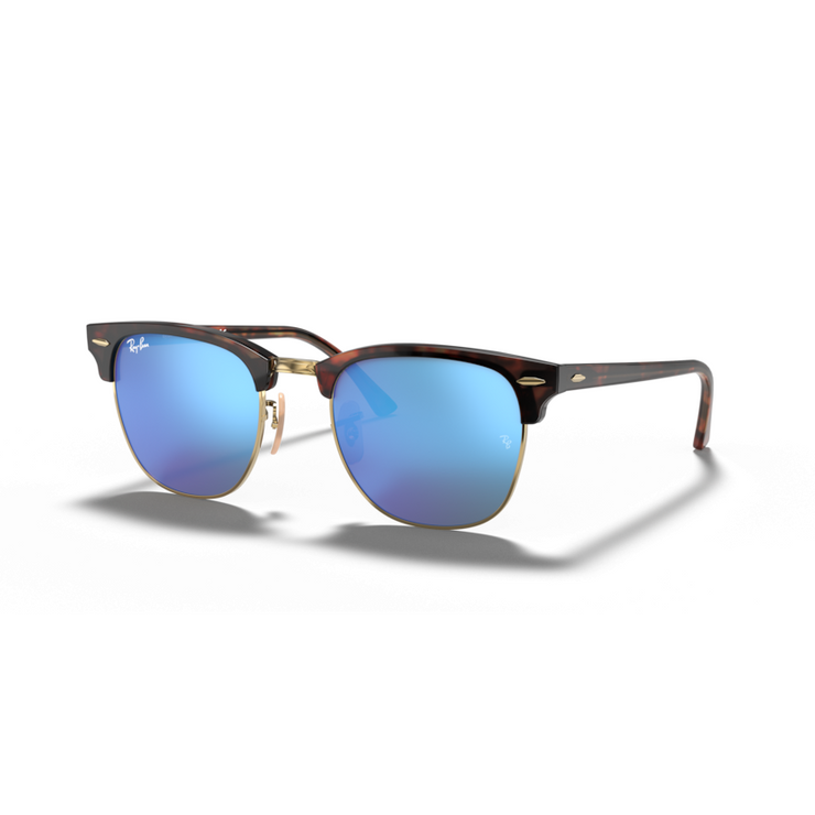 RAY-BAN CLUBMASTER SAND HAVANA ON ARISTA W/ GREY MIRROR BL