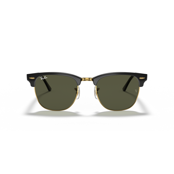 RAY-BAN CLUBMASTER BLACK ON ARISTA W/ G-15 GREEN