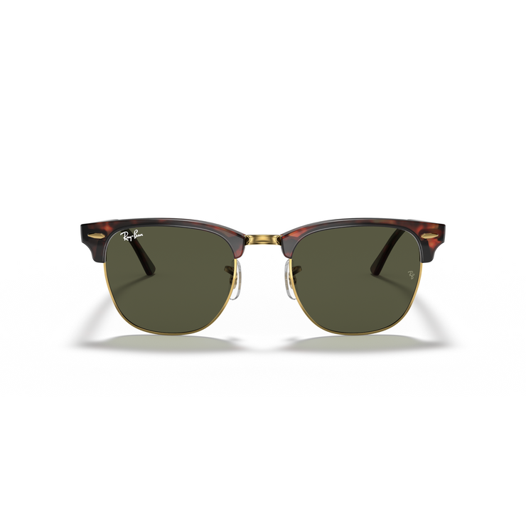 RAY-BAN CLUBMASTER MOCK TORTOISE ON ARISTA W/ G-15 GREEN