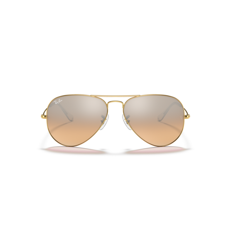 RAY-BAN AVIATOR LARGE METAL W/PINK MIRROR GRADIENT 001/3E58