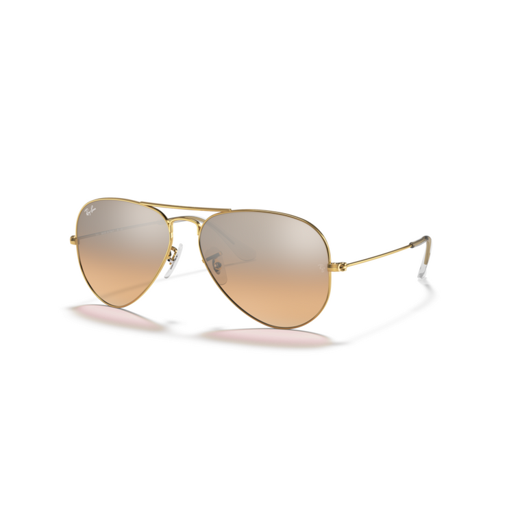 RAY-BAN AVIATOR LARGE METAL W/PINK MIRROR GRADIENT 001/3E58