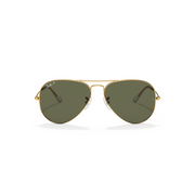 RAY-BAN AVIATOR LARGE METAL ARISTA W/ GREEN POLARIZED