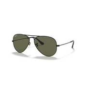 RAY-BAN AVIATOR LARGE METAL BLACK W/ G-15 GREEN