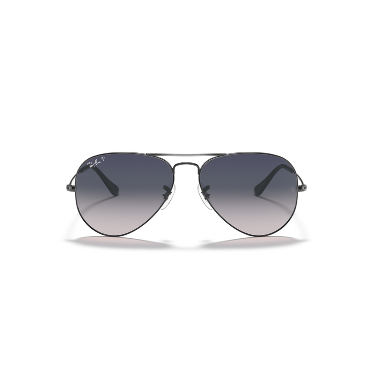 RAY-BAN AVIATOR GUNMETAL BLUE GRADIENT