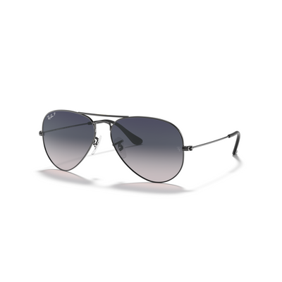 RAY-BAN AVIATOR GUNMETAL BLUE GRADIENT