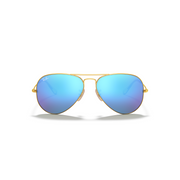 RAY-BAN AVIATOR LARGE METAL MATTE ARISTA W/ GREY MIRROR BL