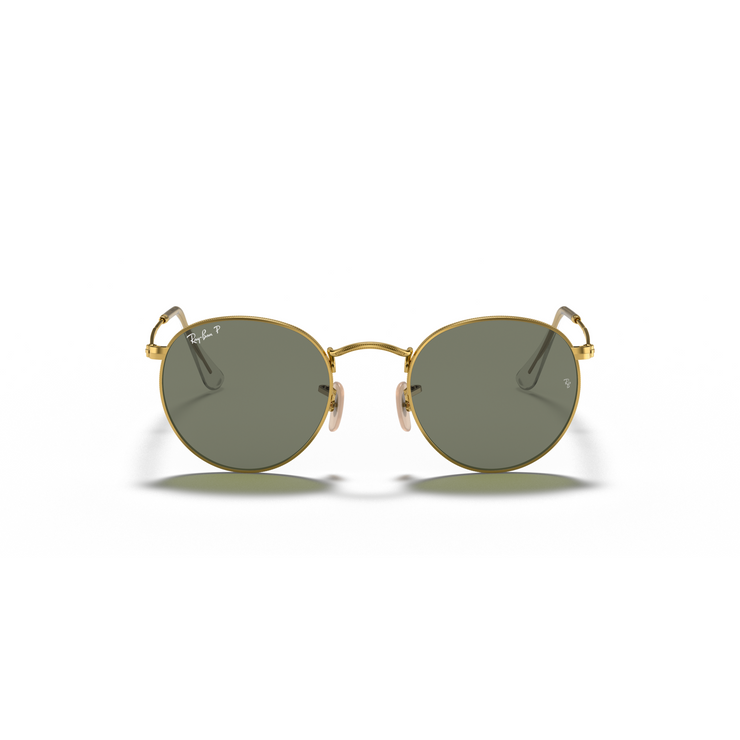 RAY-BAN ROUND METAL ARISTA W/ GREEN POLARIZED