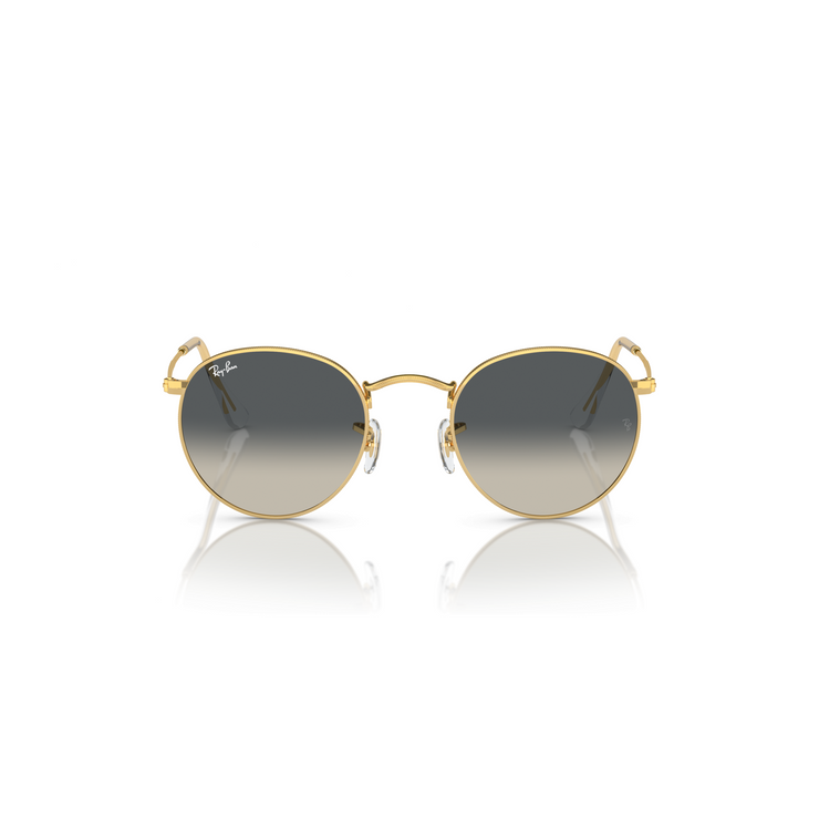 RAY-BAN ROUND METAL GOLD W/ GREY GRADIENT