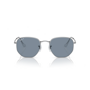 RAY-BAN HEXAGONAL GUNMERTAL W/ POLAR BLUE