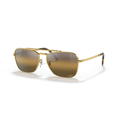 RAY-BAN NEW CARAVAN LEGEND GOLD W/ POLAR CLEAR GRADIENT DA