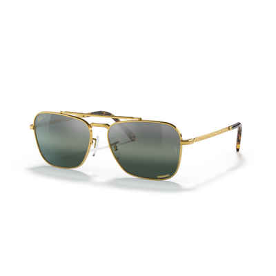 RAY-BAN NEW CARAVAN LEGEND GOLD W/ POLAR CLEAR GRADIENT DA