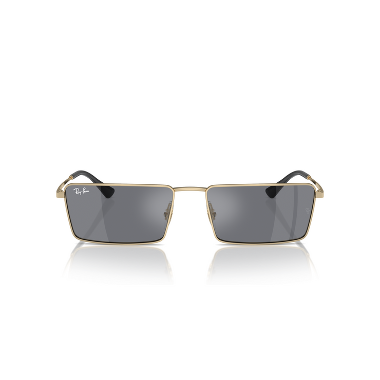 RAY-BAN EMY LIGHT GOLD W/ DARK GREY FLASH SILVER