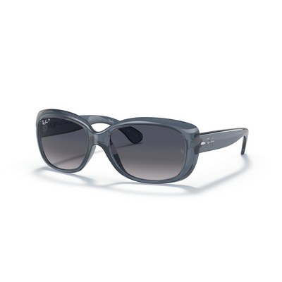 RAY-BAN JACKIE OHH TRANSPARENT BLUE W/ BLUE GRADIENT POLAR