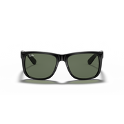 RAY-BAN JUSTIN BLACK W/ DARK GREEN