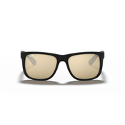 RAY-BAN JUSTIN RUBBER BLACK W/ LIGHT BROWN MIRROR DARK GOL