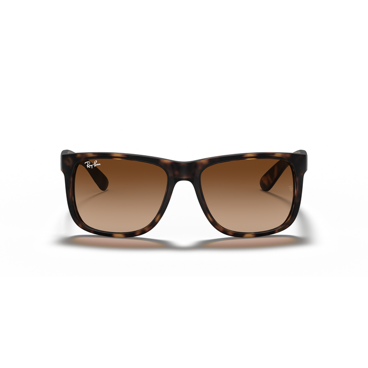 RAY-BAN JUSTIN RUBBER LIGHT HAVANA W/ BROWN GRADIENT DARK