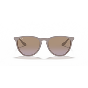 RAY-BAN ERIKA DARK RUBBER SAND W/ VIOLET GRADIENT BROWN