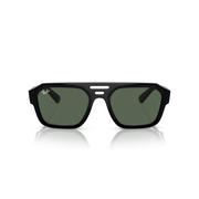 RAY-BAN CORRIGAN BLACK W/ DARK GREEN