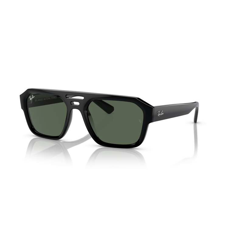 RAY-BAN CORRIGAN BLACK W/ DARK GREEN