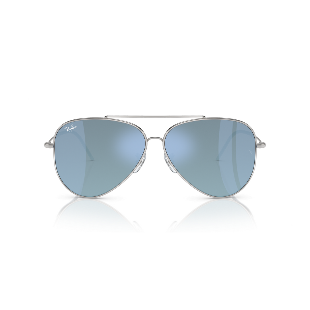 RAY-BAN AVIATOR REVERSE SILVER DARK GREY MIRROR TURQUOISE  display picture 1