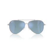 RAY-BAN AVIATOR REVERSE SILVER DARK GREY MIRROR TURQUOISE